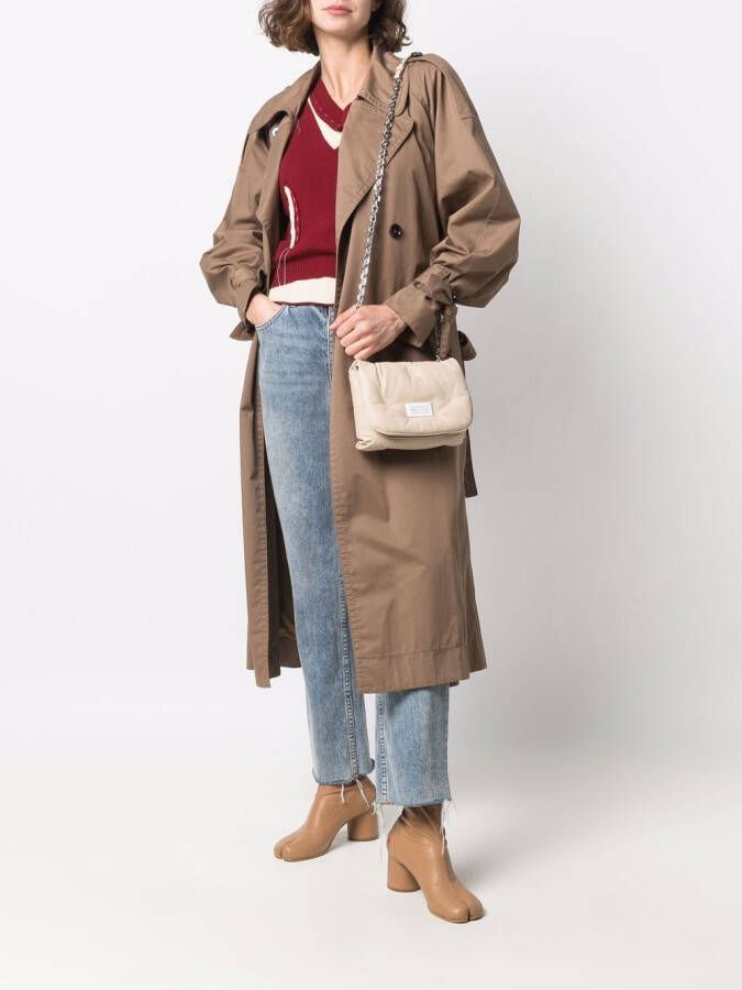 Maison Margiela Glam Slam schoudertas Beige