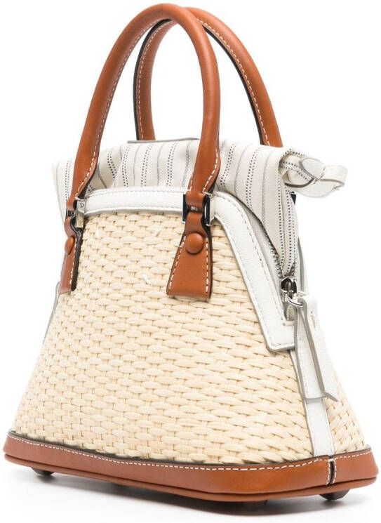 Maison Margiela 5AC leren shopper Wit