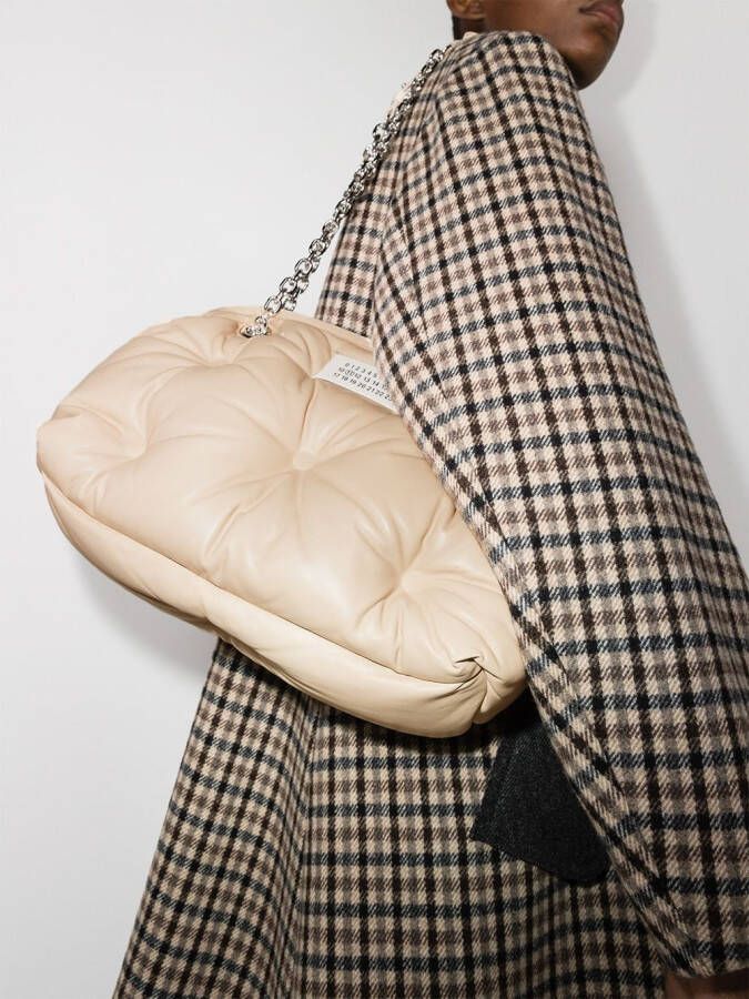 Maison Margiela Glam Slam bowlingtas Beige