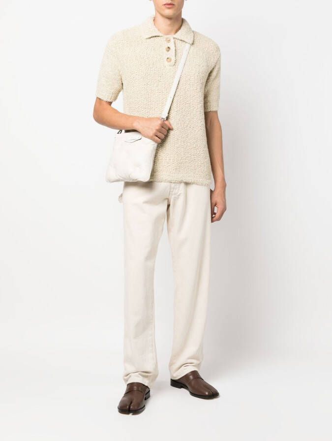 Maison Margiela Glam Slam gewatteerde crossbodytas Beige
