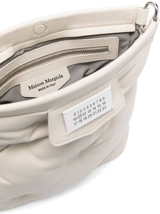 Maison Margiela Glam Slam gewatteerde crossbodytas Beige