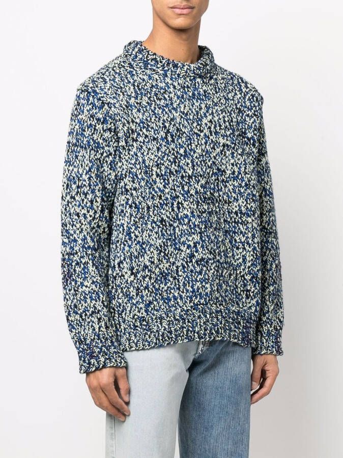 Maison Margiela Grofgebreide coltrui Blauw