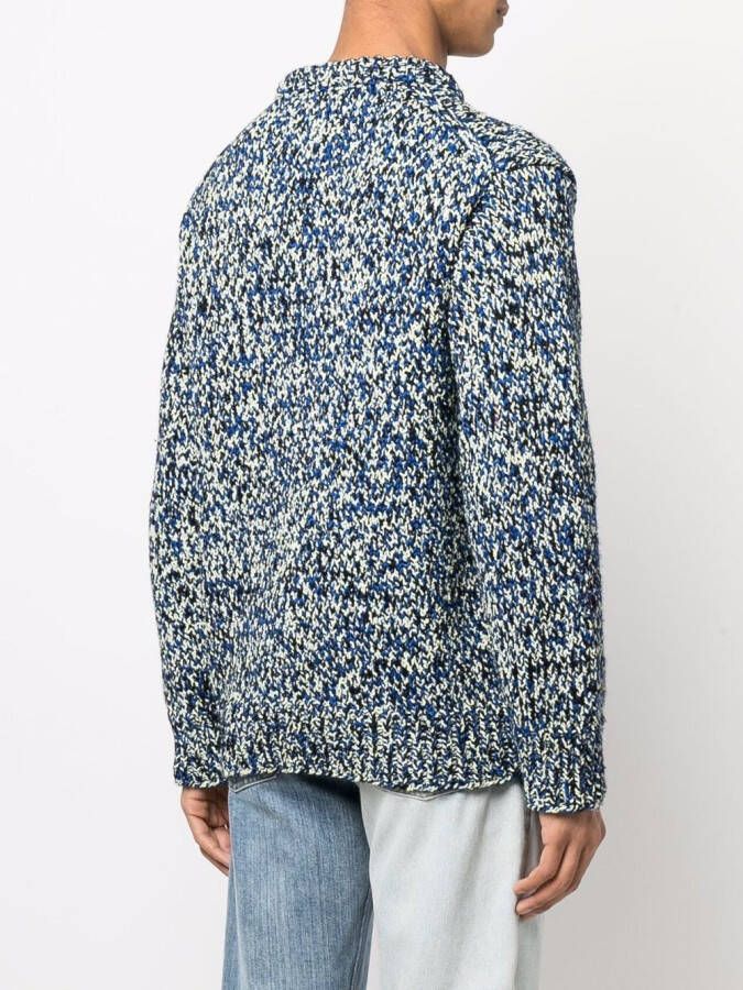 Maison Margiela Grofgebreide coltrui Blauw