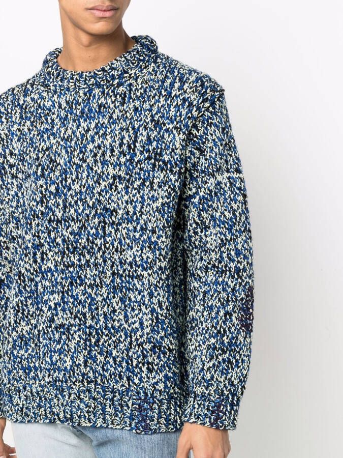 Maison Margiela Grofgebreide coltrui Blauw