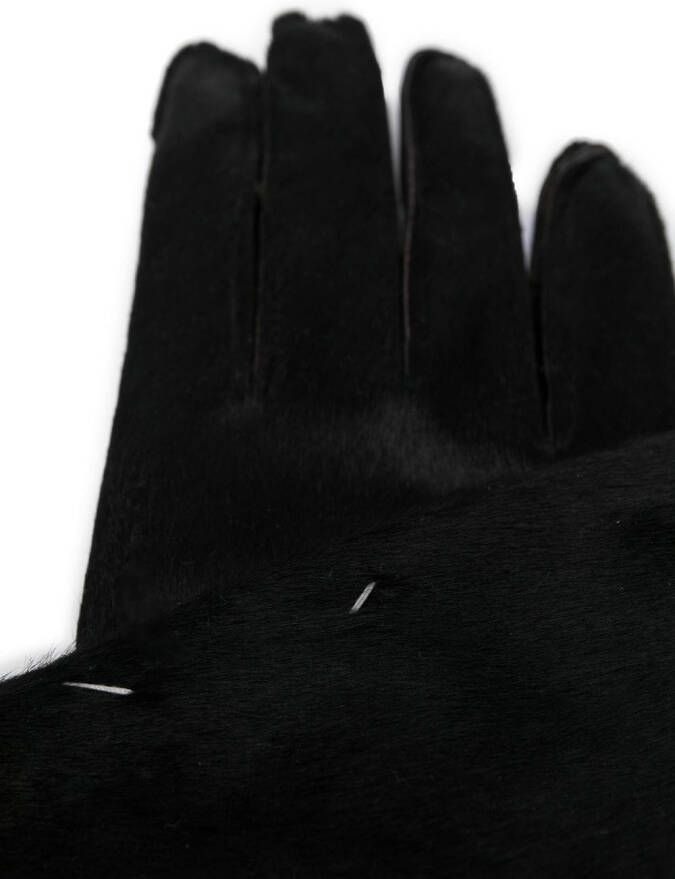 Maison Margiela Handschoenen met logo Zwart