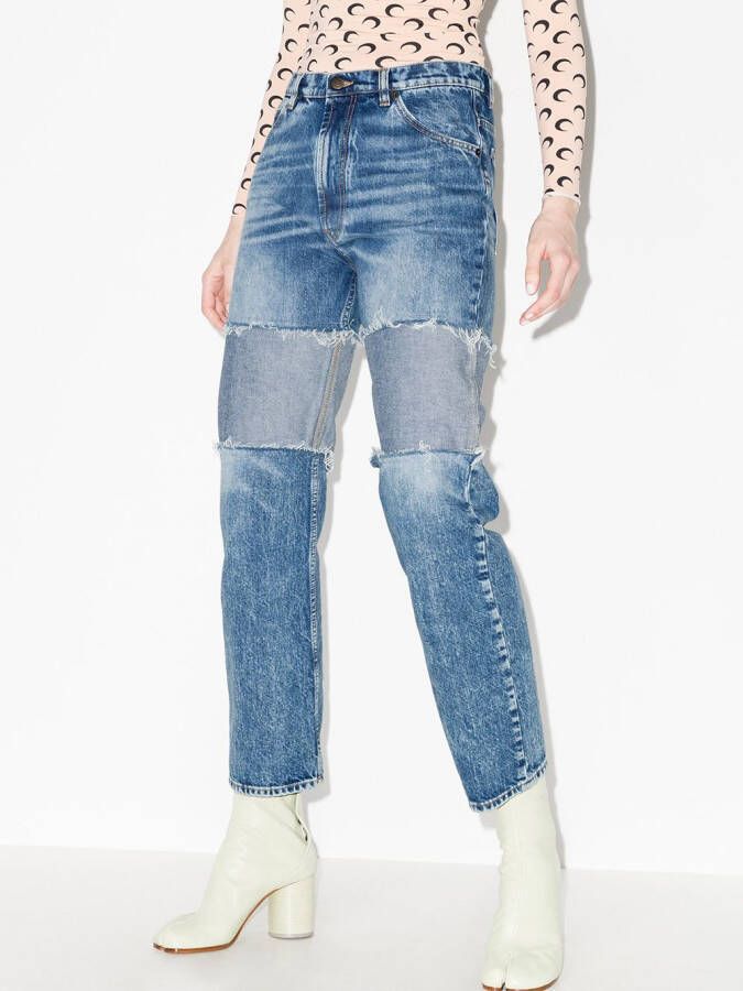 Maison Margiela High waist boyfriend jeans Blauw