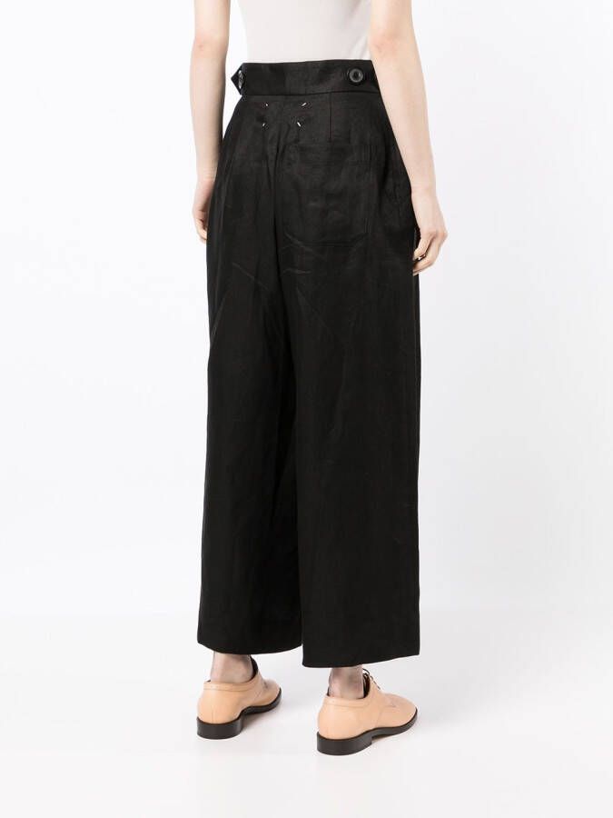 Maison Margiela High waist broek Zwart