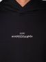 Maison Margiela Hoodie met geborduurd logo Zwart - Thumbnail 4