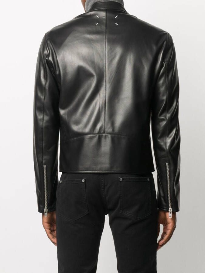 Maison Margiela Jack met gesmockte kraag Zwart