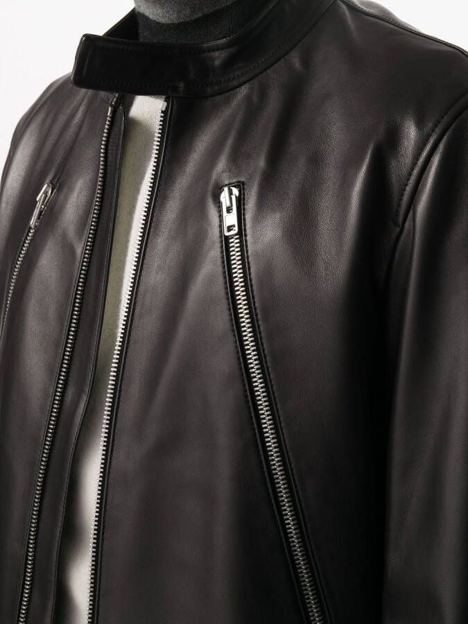 Maison Margiela Jack met gesmockte kraag Zwart