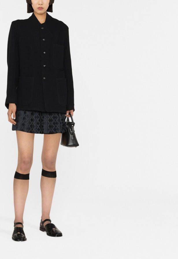 Maison Margiela Jack met enkele rij knopen Zwart