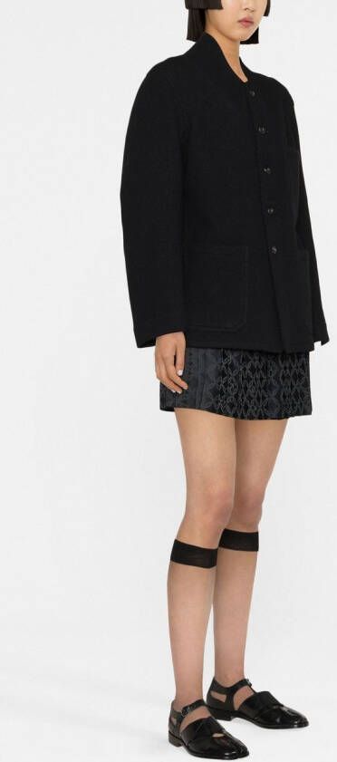 Maison Margiela Jack met enkele rij knopen Zwart