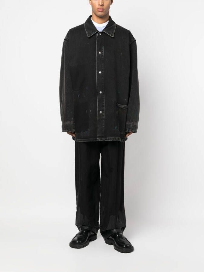 Maison Margiela Denim jas Zwart