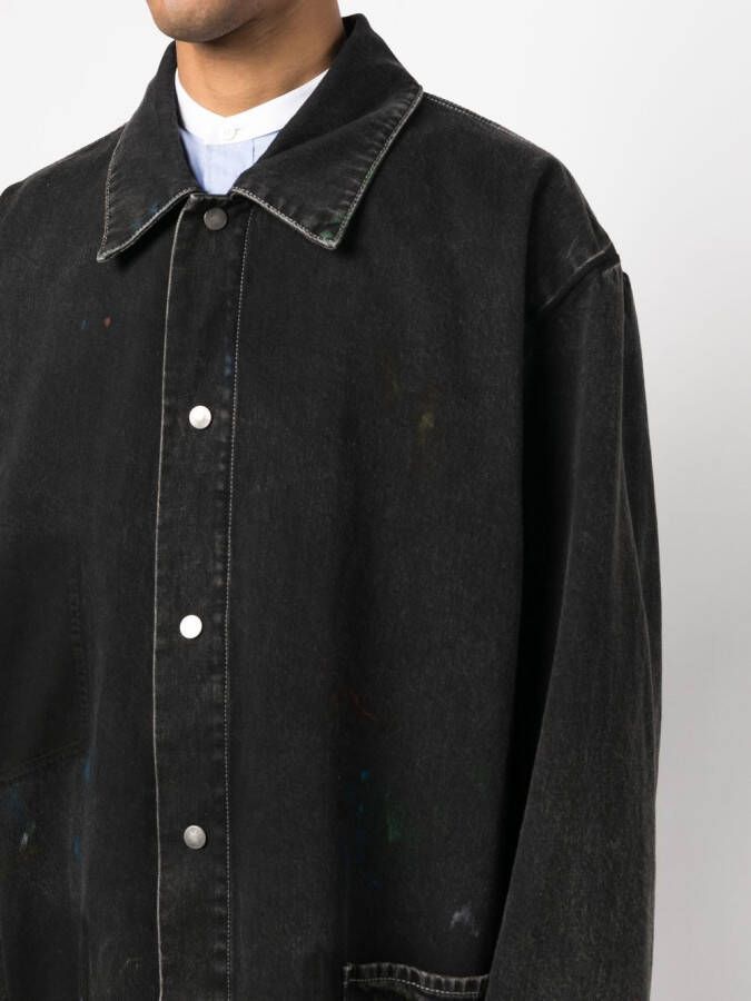 Maison Margiela Denim jas Zwart