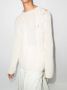 Maison Margiela Kabelgebreide trui Wit - Thumbnail 2
