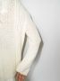 Maison Margiela Kabelgebreide trui Wit - Thumbnail 4