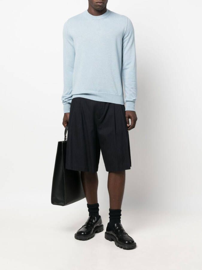 Maison Margiela Kasjmier trui met ronde hals Blauw
