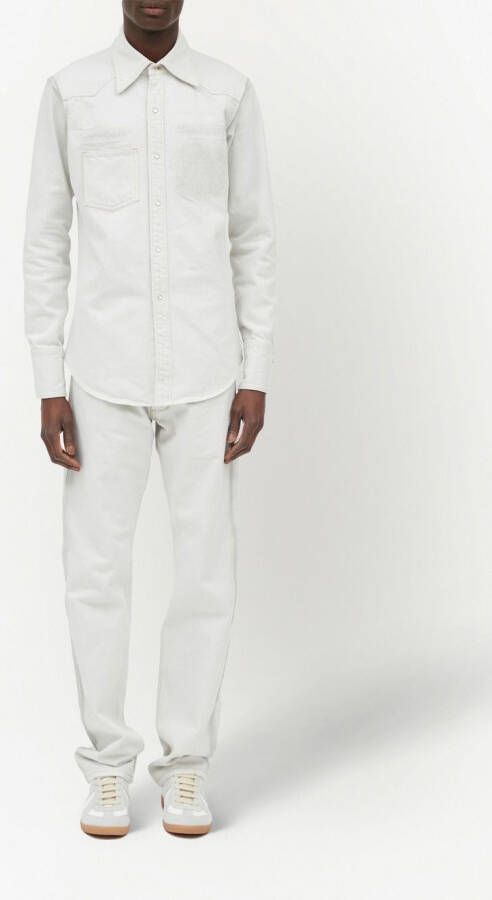Maison Margiela Selvedge denim overhemd Beige