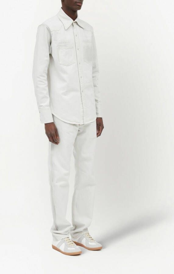 Maison Margiela Selvedge denim overhemd Beige