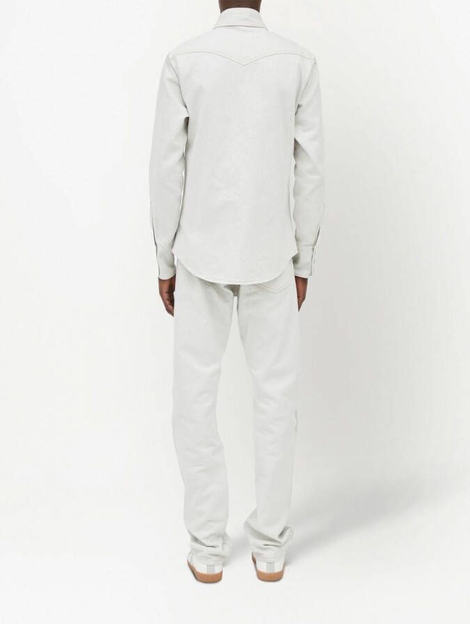 Maison Margiela Selvedge denim overhemd Beige
