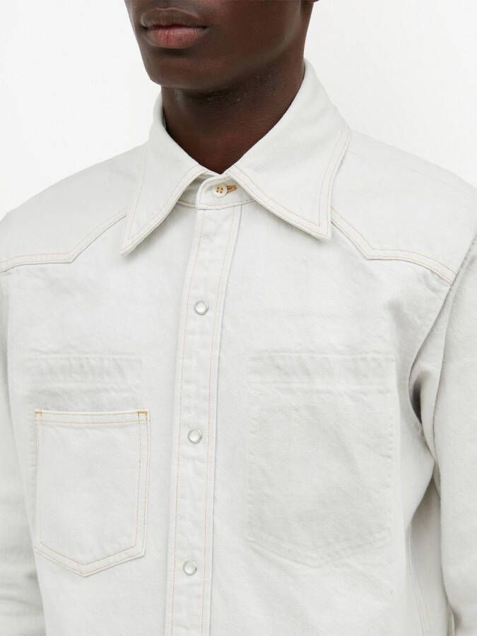 Maison Margiela Selvedge denim overhemd Beige