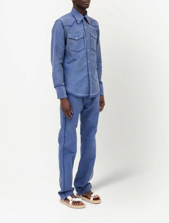 Maison Margiela Katoenen overhemd Blauw