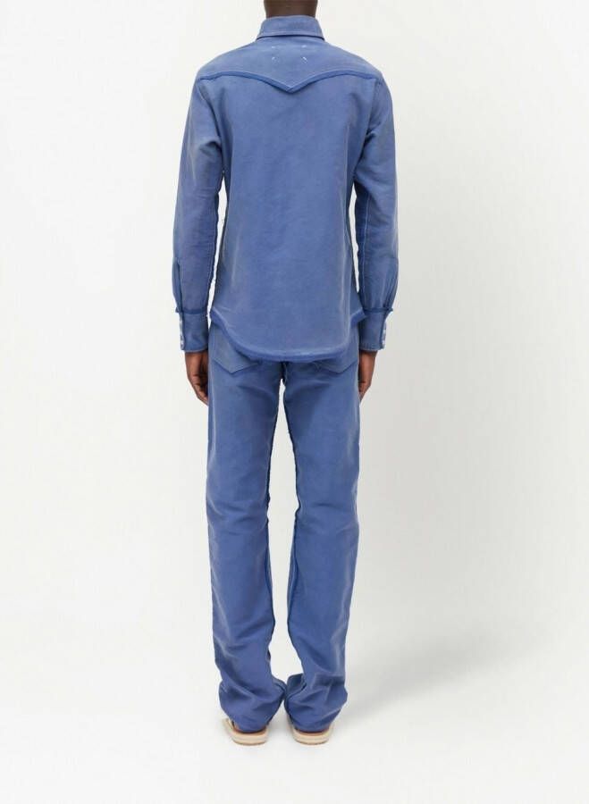Maison Margiela Katoenen overhemd Blauw