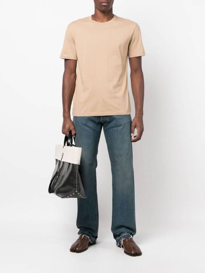 Maison Margiela Drie T-shirts van biologisch katoen Beige