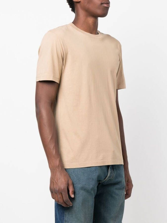 Maison Margiela Drie T-shirts van biologisch katoen Beige