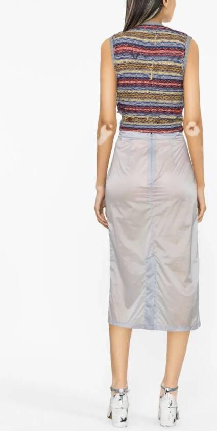 Maison Margiela Kokerrok met rits Blauw