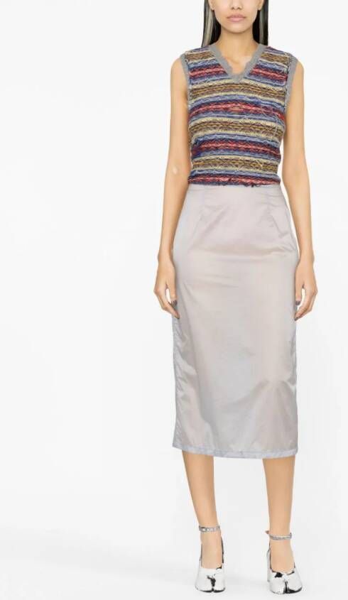 Maison Margiela Kokerrok met rits Blauw
