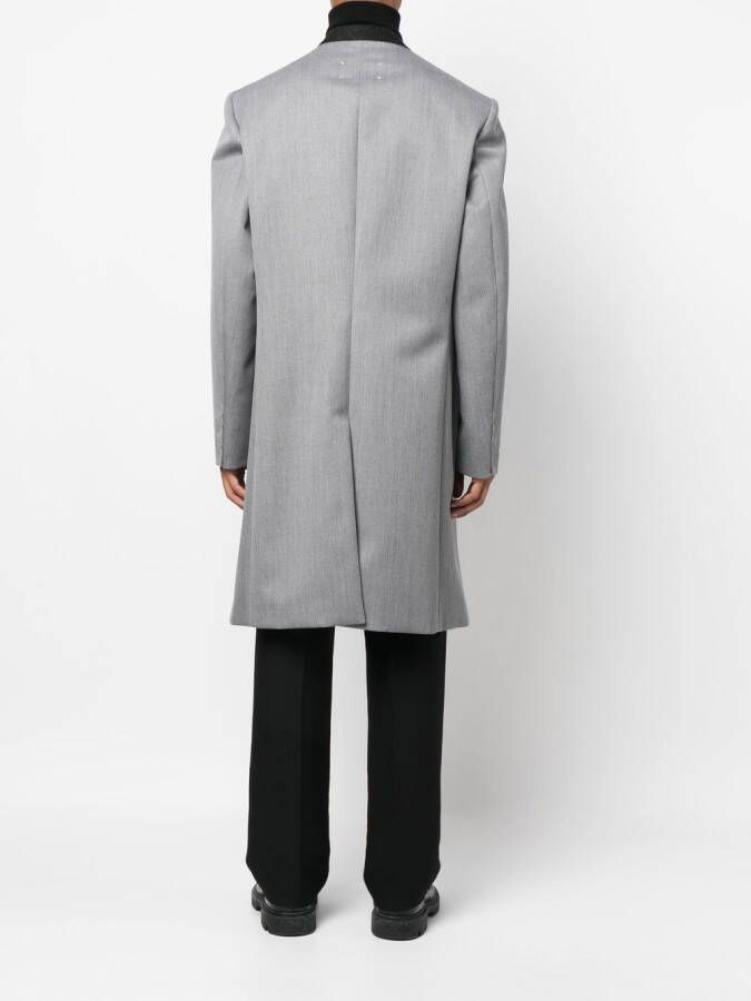 Maison Margiela Cavalry jas met dubbele rij knopen Grijs