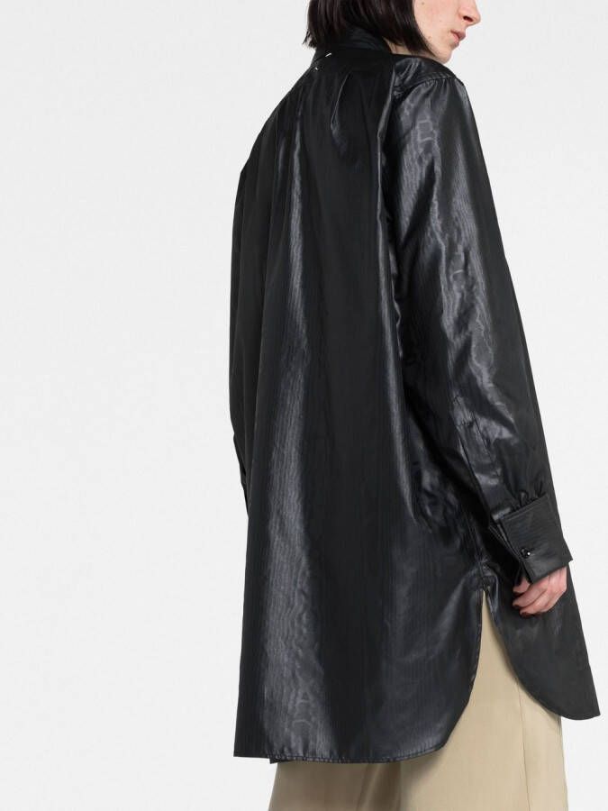 Maison Margiela Lang overhemd Zwart