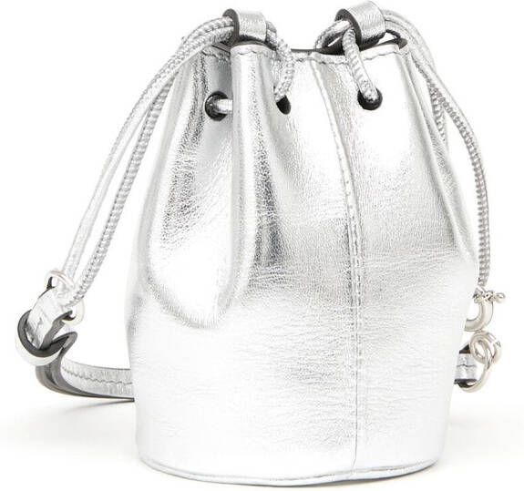 Maison Margiela Metallic bucket-tas Zilver