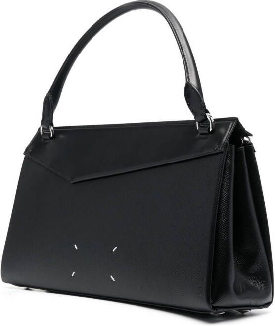 Maison Margiela Snatched leren shopper Zwart
