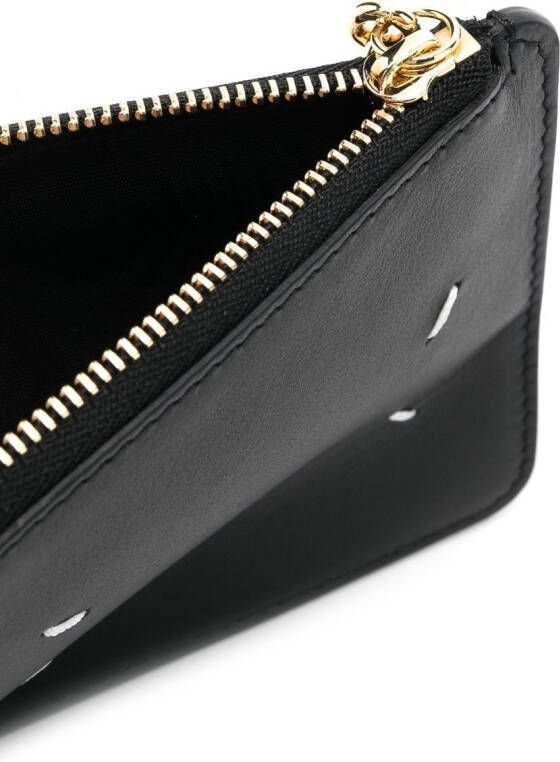 Maison Margiela Portemonnee met stiksels Zwart