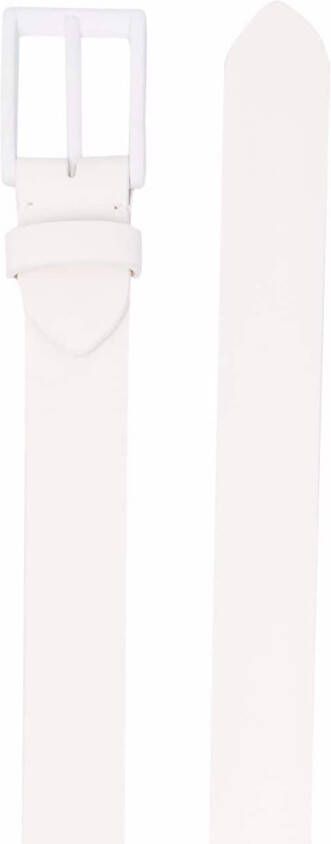 Maison Margiela Leren riem Wit