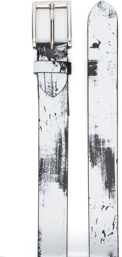 Maison Margiela Leren riem Wit