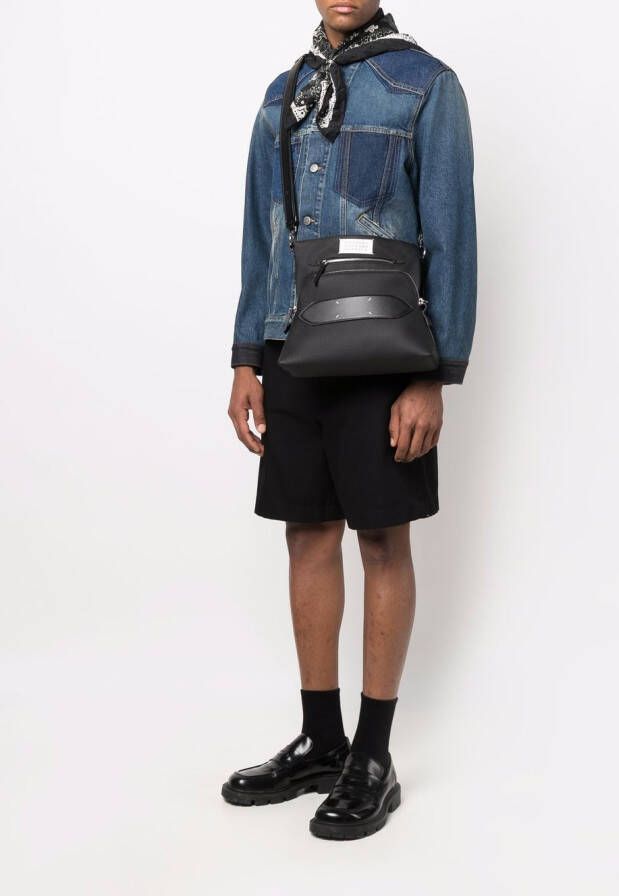 Maison Margiela Zachte 5AC leren shopper Zwart