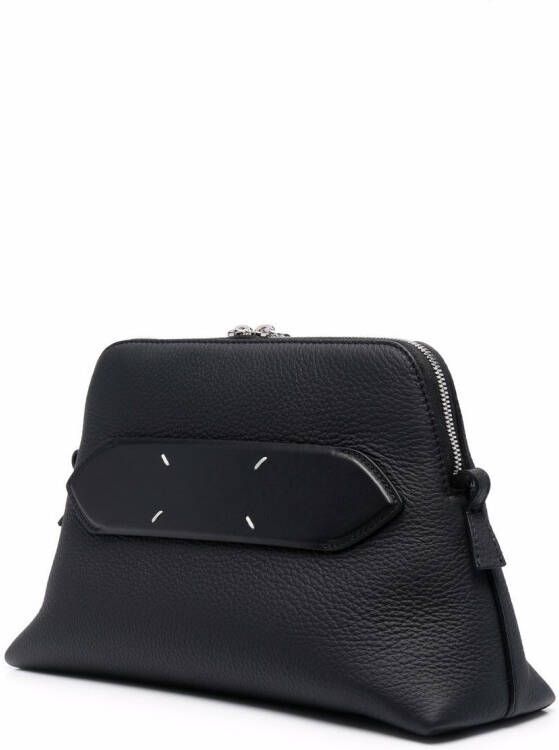 Maison Margiela Zachte 5AC leren shopper Zwart