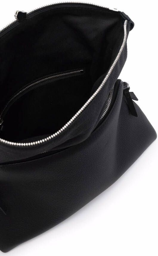 Maison Margiela Zachte 5AC leren shopper Zwart