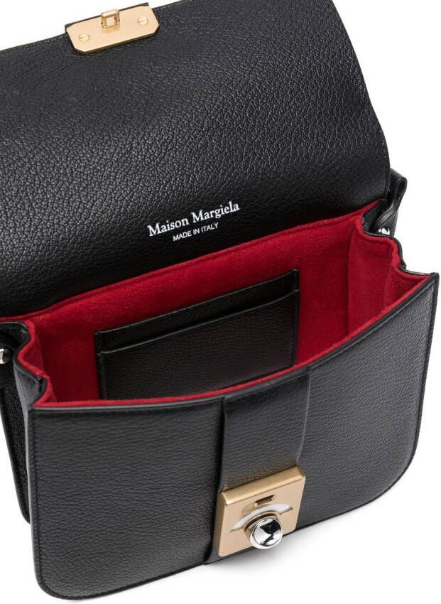 Maison Margiela New Lock leren schoudertas Zwart