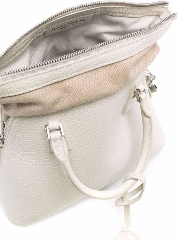 Maison Margiela 5AC leren shopper Beige