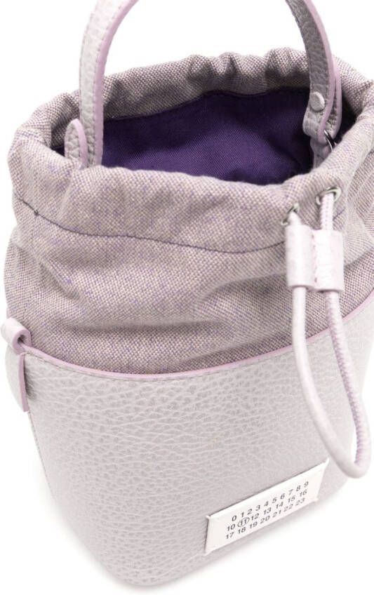 Maison Margiela 5AC kleine bucket-tas Paars