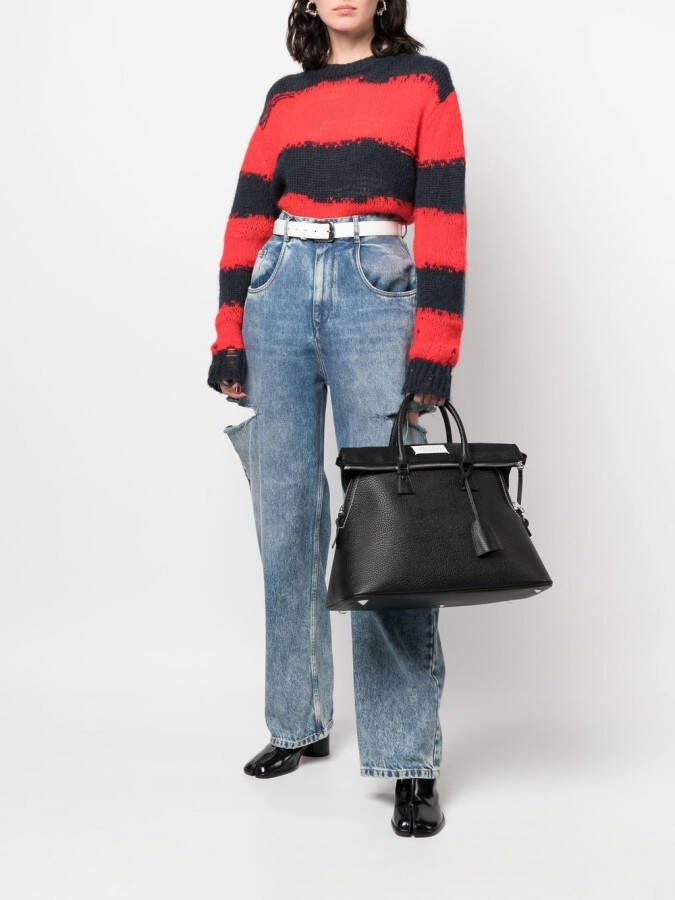 Maison Margiela Leren shopper Zwart