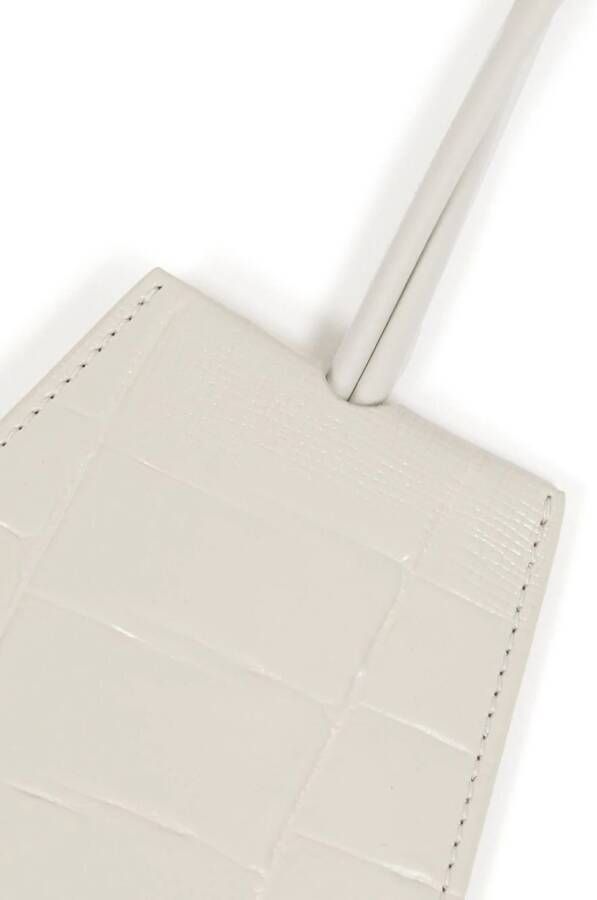 Maison Margiela Leren sleutelhanger Beige