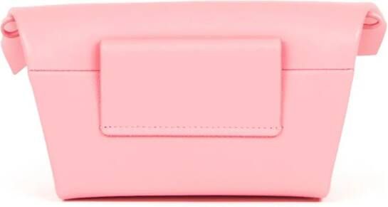 Maison Margiela Snatched leren clutch Roze