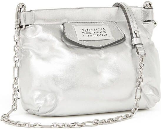 Maison Margiela Glam Slam Red Carpet kleine crossbodyas tas Zilver