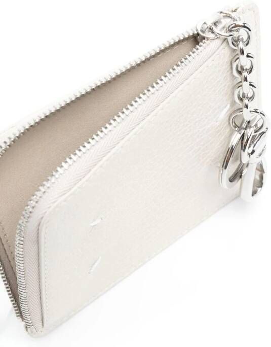 Maison Margiela Portemonnee met logoprint Beige