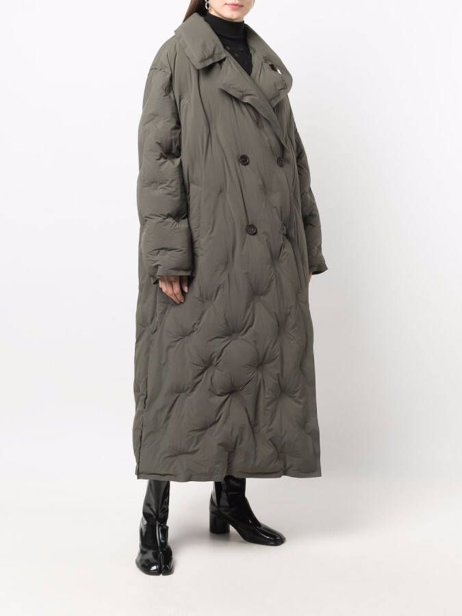 Maison Margiela Mantel met dubbele rij knopen Groen